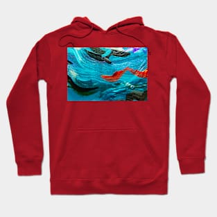 Sea Serpents Abstract Art Hoodie